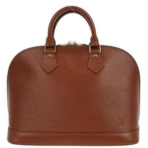 Louis Vuitton Alma Handbag Epi Leather Brown Leather Handbag (Pre-Owned)